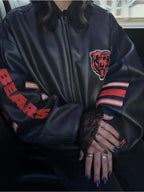 Shop Alannah Davidson Chicago Bears Leather Jacket