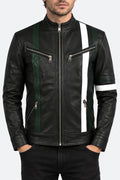 Black Midnight Shadow Leather Jacket