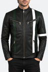 Black Midnight Shadow Leather Jacket