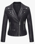 Shop Women's Black Faux Leather Moto Biker Jacket