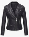 Shop Women's Black Faux Leather Moto Biker Jacket