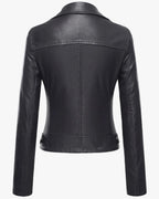 Shop Women's Black Faux Leather Moto Biker Jacket