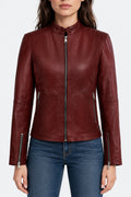 Fiery Femme Fatale Fringe leather jacket