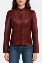 Fiery Femme Fatale Fringe leather jacket