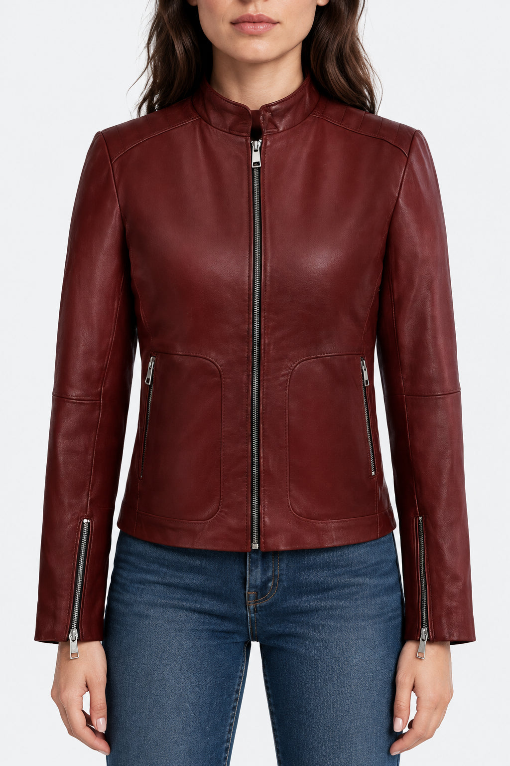 Fiery Femme Fatale Fringe leather jacket