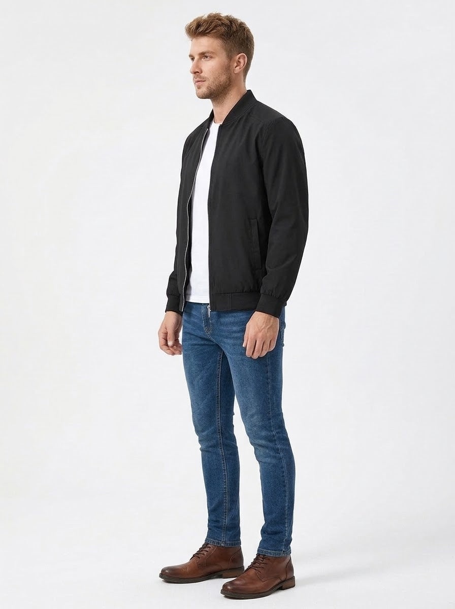 Shop Men's Lightweight Bomber Windbreaker Jacket