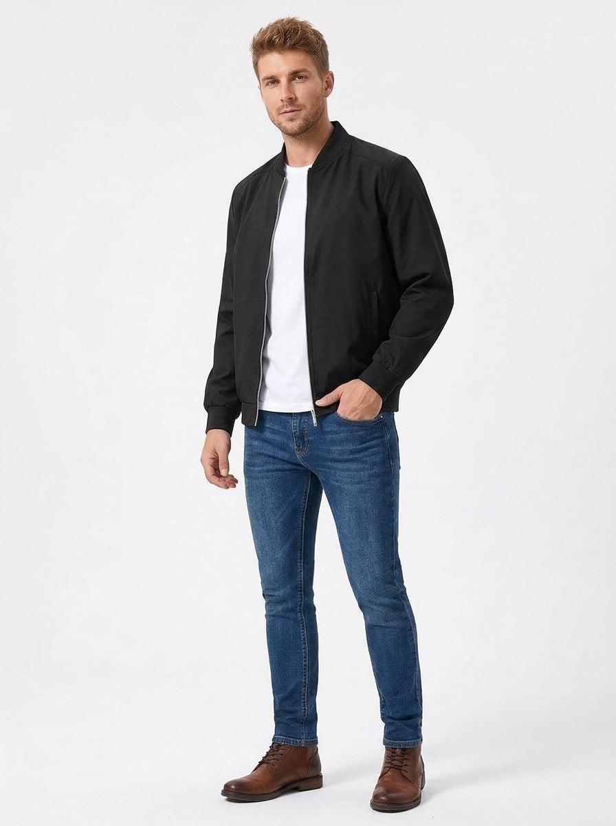 Shop Men's Lightweight Bomber Windbreaker Jacket