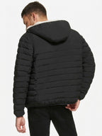 Shop Men's Black Sherpa Lined Packable Puffer Jacket