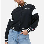 NY Rochester Black Baseball Varsity Jacket