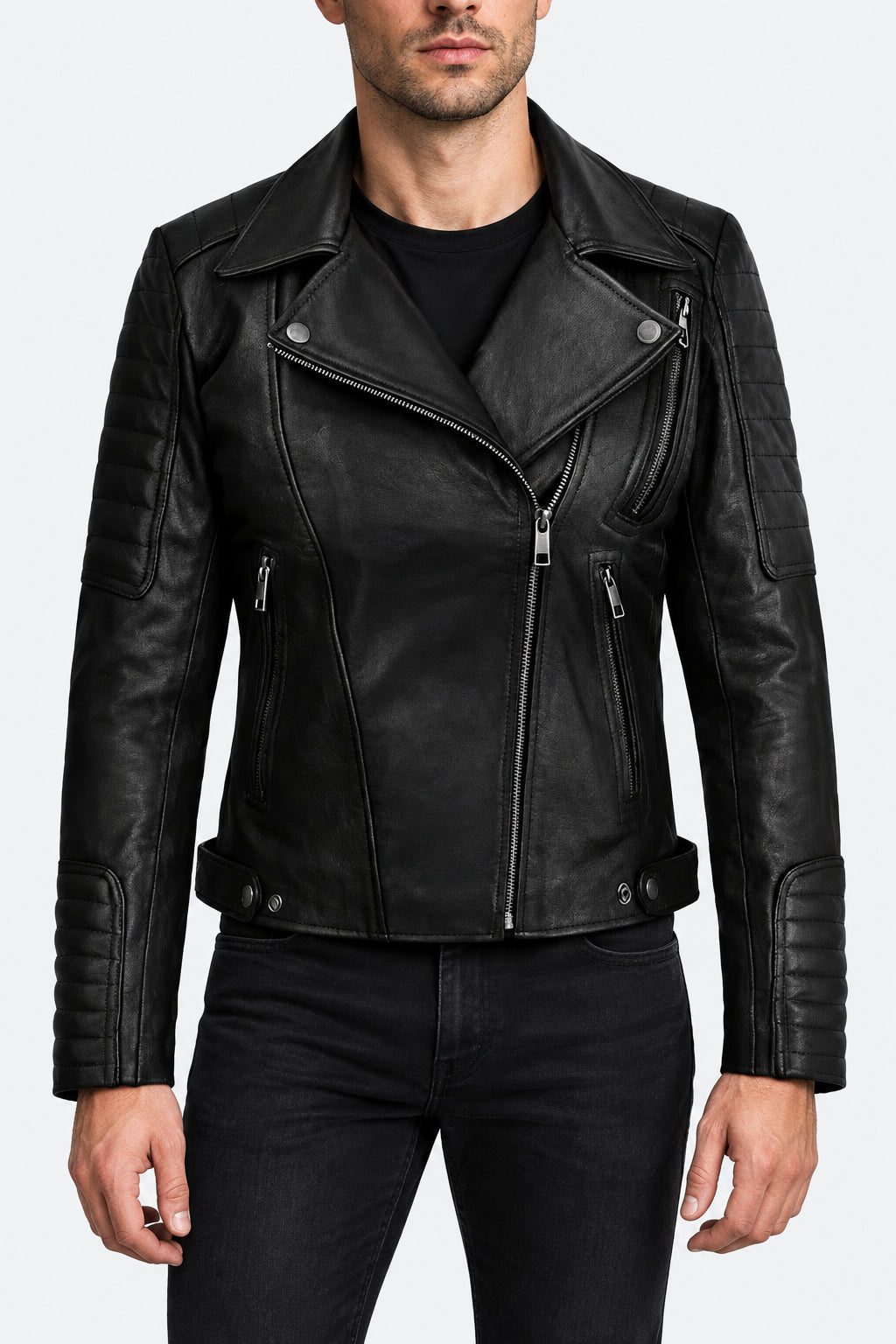 The Cozy Stitch leather jacket
