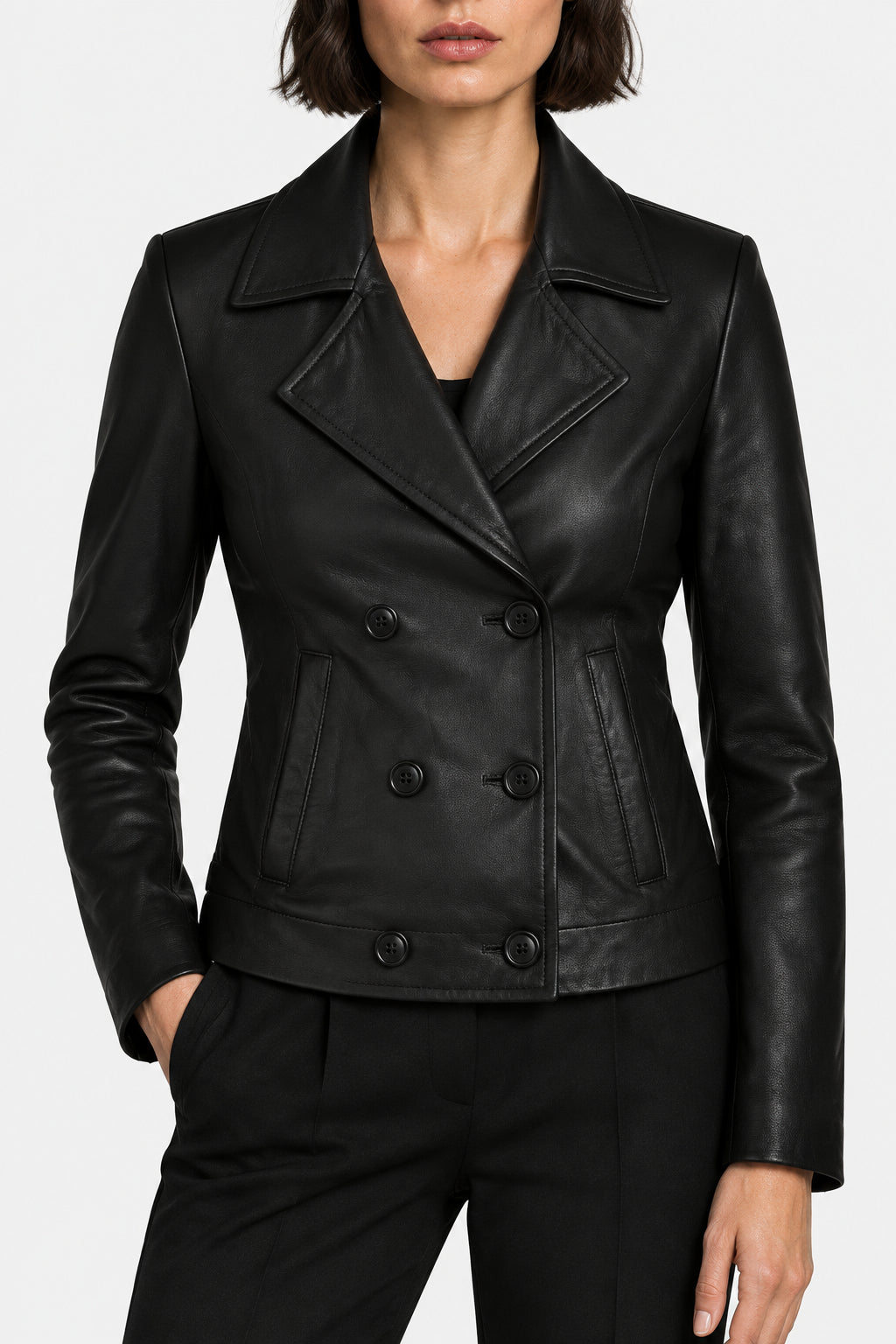 Women Premium Black Leather Jacket