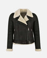 Fashionable and cozy shearling jacket for the winter season