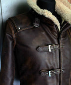Shop BJ Blazkowicz Wolfenstein  Faux Shearling Leather Jacket