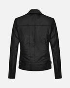 Stylish and sophisticated premium black leather jacket for women in USA