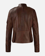 Elevate your style with Spanish Brown Katherine Heigl Leather Jacket in USA