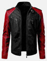 Men's black leather jacket for versatile style in USA