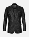 Medieval style leather blazer made in the USA