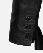 Add a touch of history to your look with a medieval leather blazer made in the USA