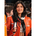 Knicks Game Kylie Jenner MSG Leather Jacket