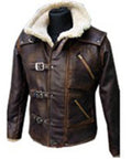 Shop BJ Blazkowicz Wolfenstein  Faux Shearling Leather Jacket