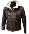 Shop BJ Blazkowicz Wolfenstein  Faux Shearling Leather Jacket